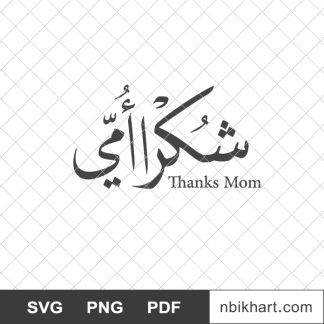 Thanks mom arabic, shukran ommi, شكرا امي