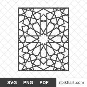 Geometric Islamic SVG, Arabic Ornament SVG, Arabesque Geometric Islamic SVG, Arabic Ornament SVG, Arabesque
